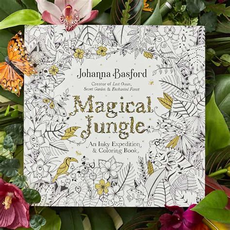 Clear your mind with the calming effect of filling in the finished pages of the magical jungle coloring book